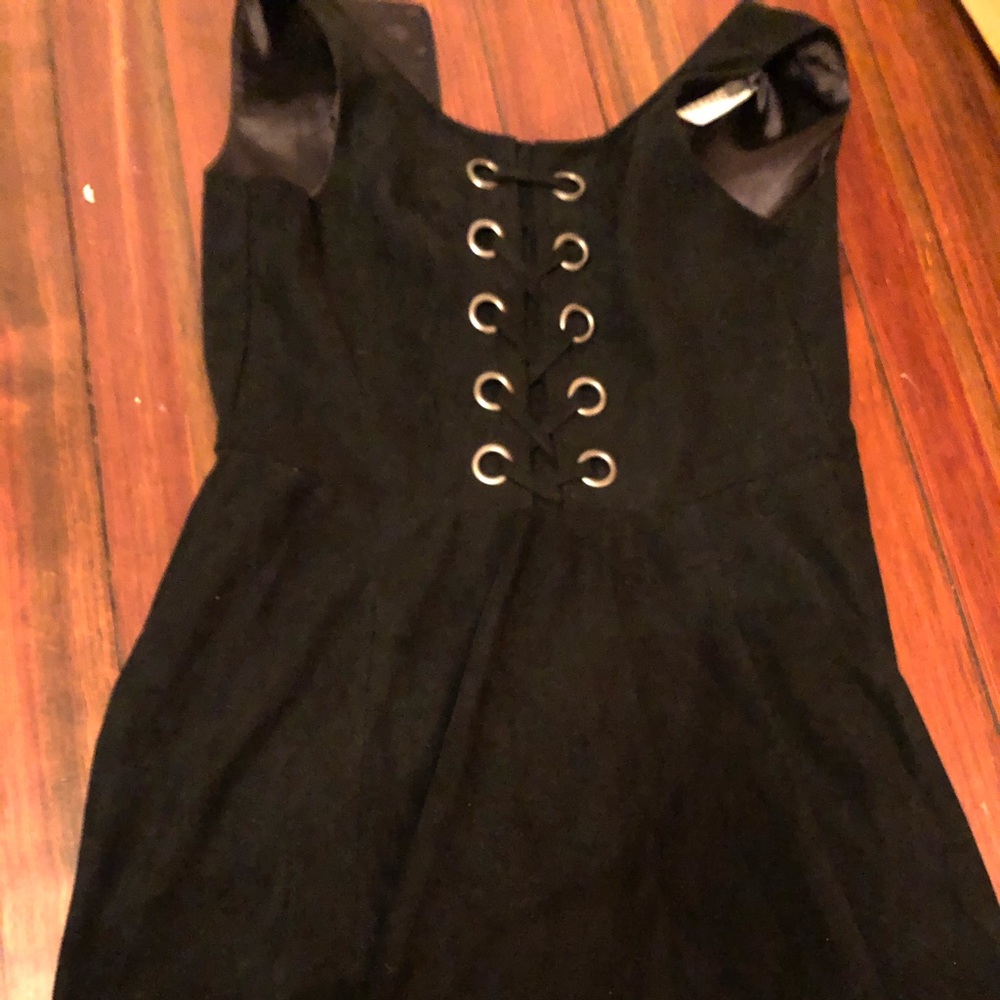 Girls Elisa B. Black Party Dress